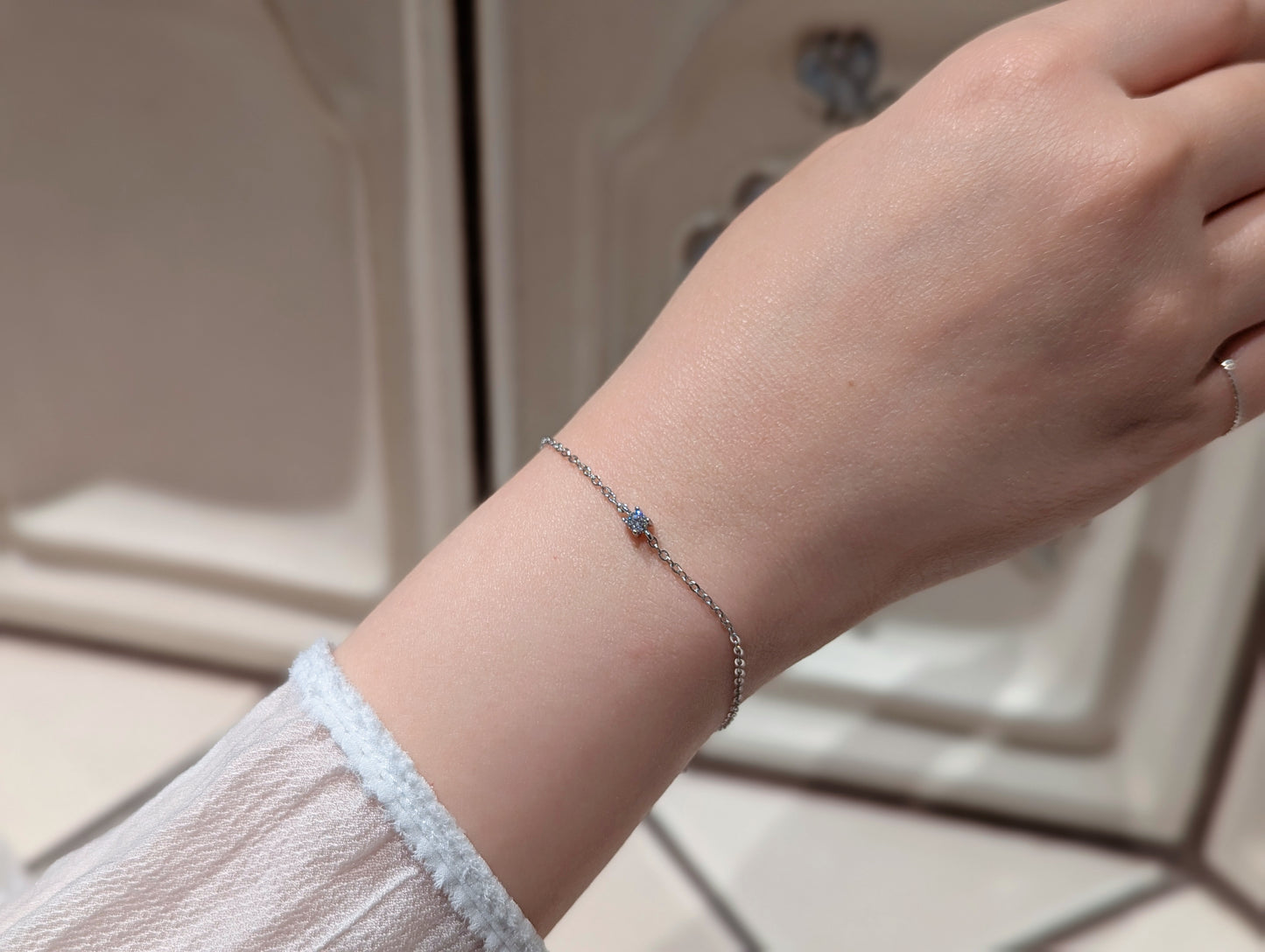 "Sternenflüstern" Moissanit-Solitärarmband