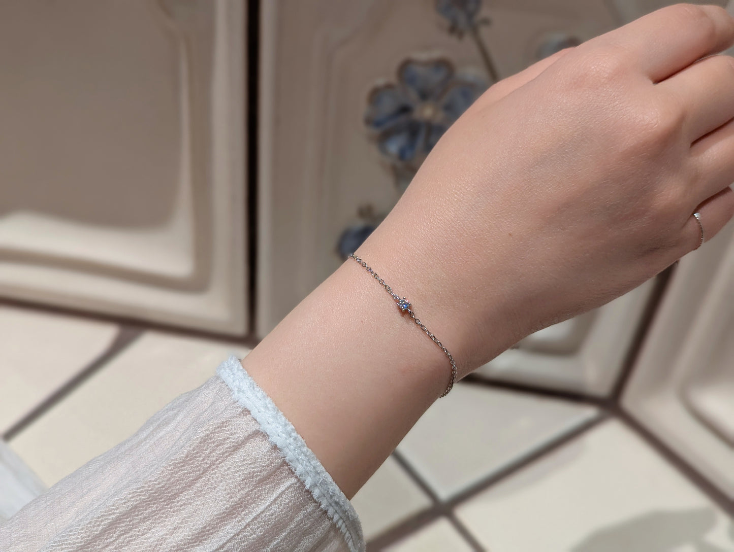 "Sternenflüstern" Moissanit-Solitärarmband