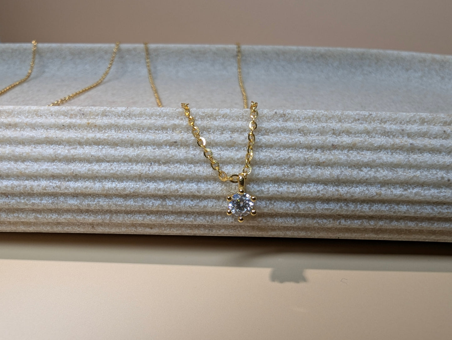 "Éclat de Lune" Moissanit-Halskette aus 925er Silber