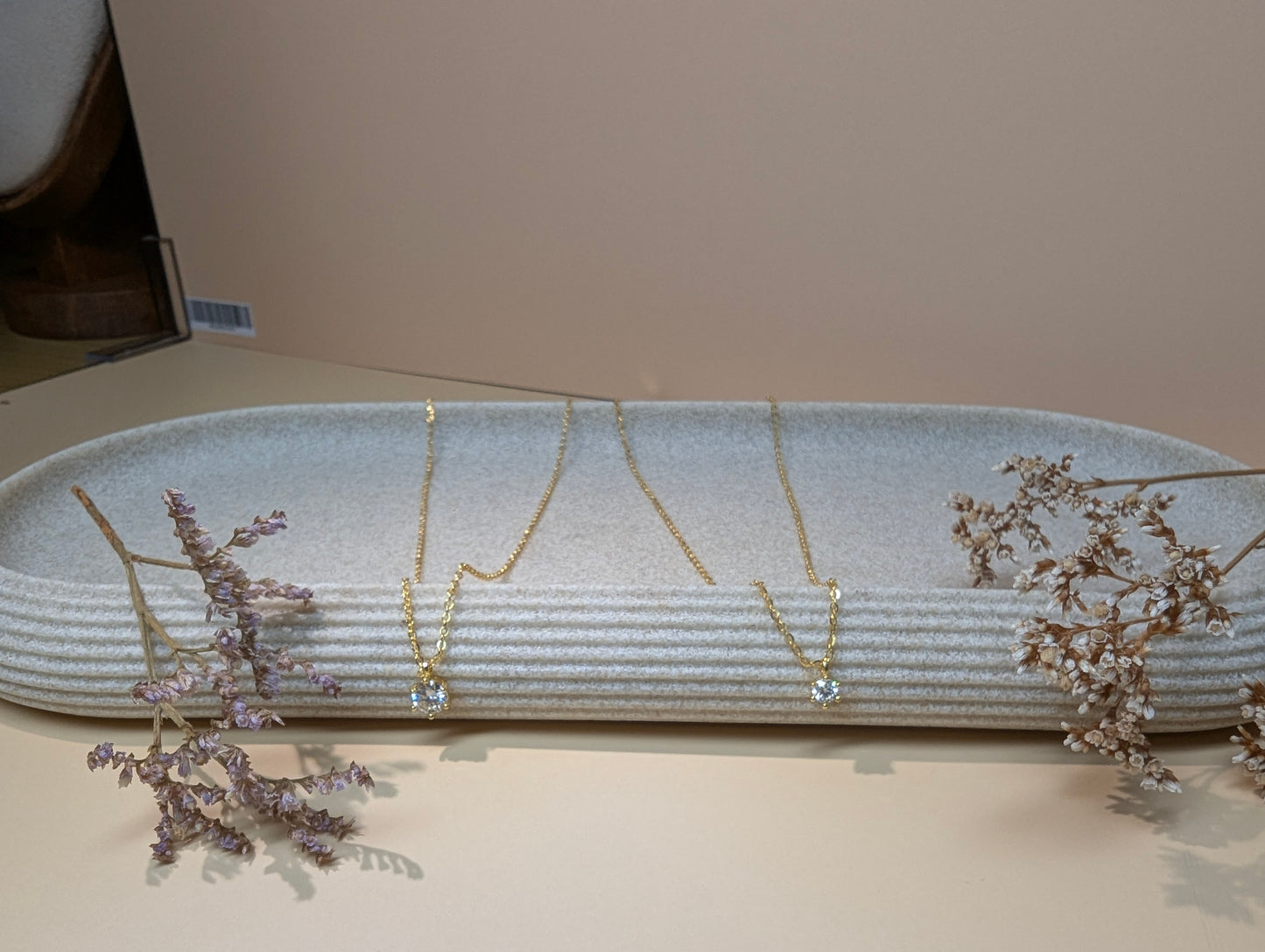 "Éclat de Lune" Moissanit-Halskette aus 925er Silber