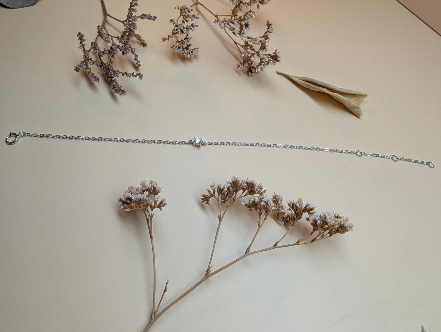 "Sternenflüstern" Moissanit-Solitärarmband